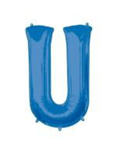 Picture of BLUE LETTER U FOIL BALLOON